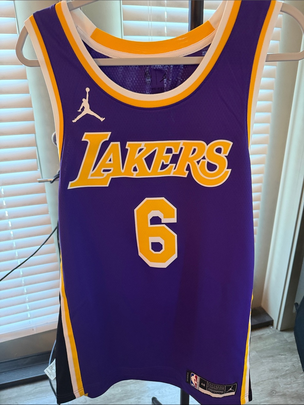 Nike Purple & Gold Basketball Jersey #6 James